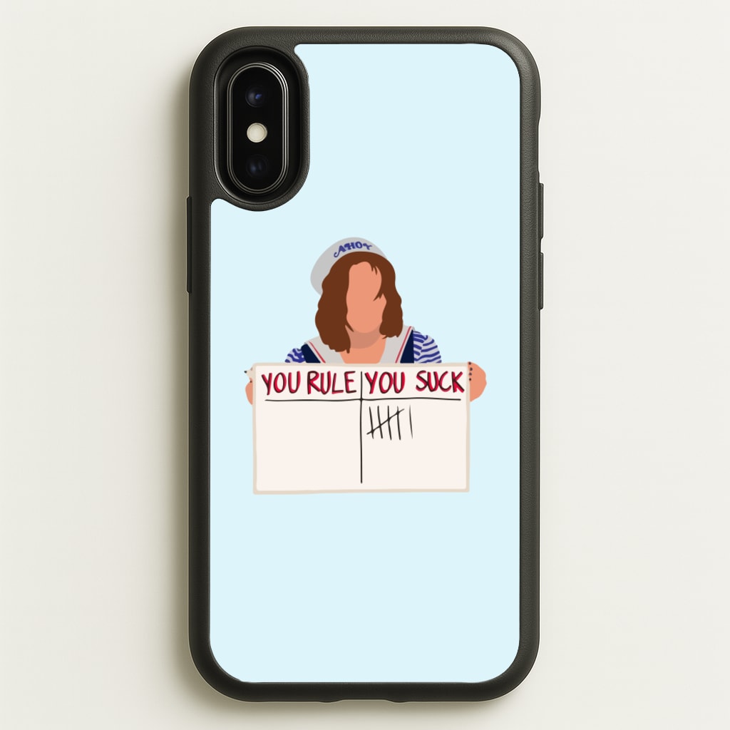You Suck Tally  - Stranger Things Phone Case for iPhone X / XS