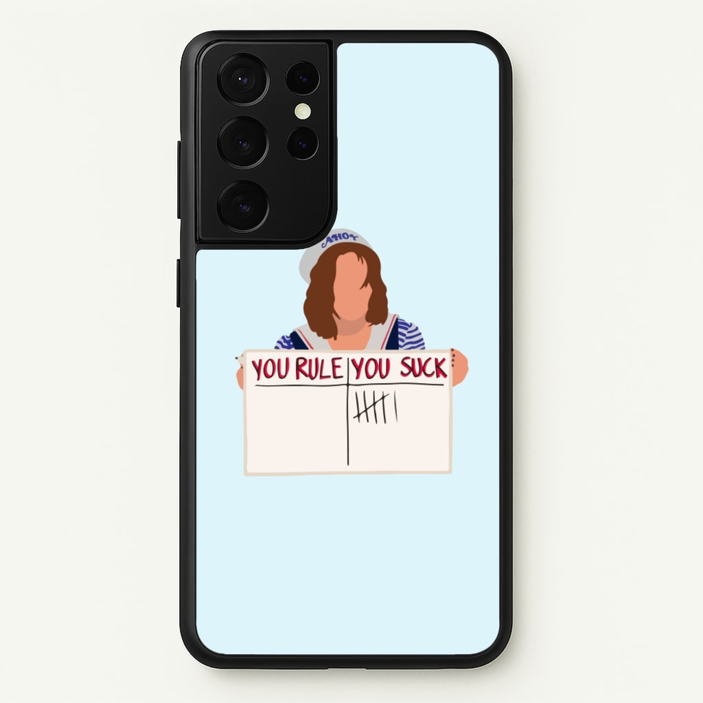 You Suck Tally  - Stranger Things Phone Case for Galaxy S21 Ultra