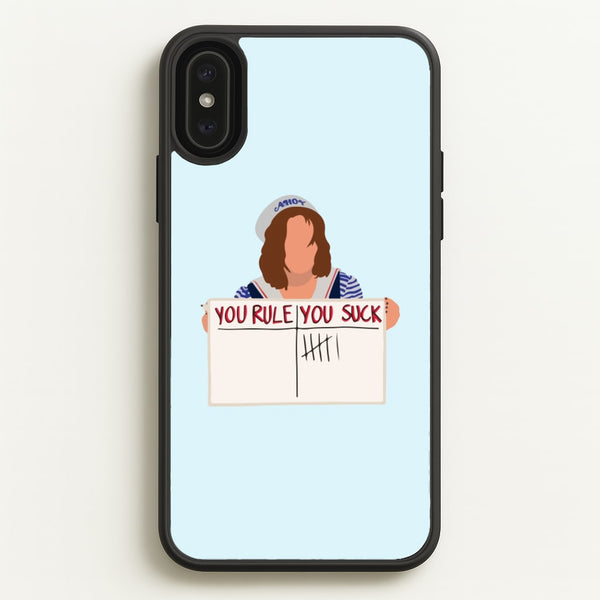 You Suck Tally  - Stranger Things Phone Case for iPhone XS Max