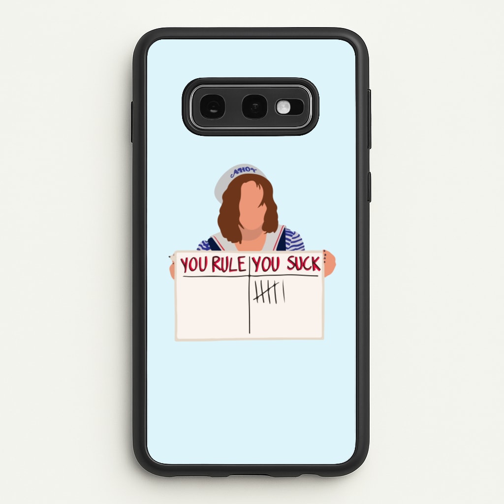 You Suck Tally  - Stranger Things Phone Case for Galaxy S10e