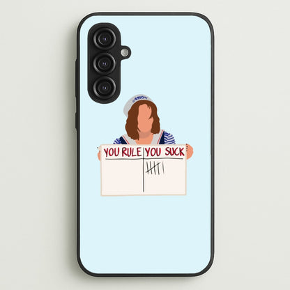 You Suck Tally  - Stranger Things Phone Case for Galaxy S23FE