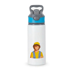 Faceless Dustin - Stranger Things Active Water Bottle - Blue