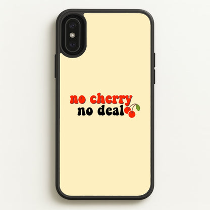 No Cherry No Deal  - Stranger Things Phone Case for iPhone XS Max