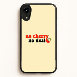 No Cherry No Deal  - Stranger Things Phone Case for iPhone XR
