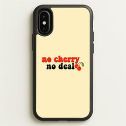 No Cherry No Deal  - Stranger Things Phone Case for iPhone X / XS