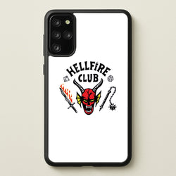 Hellfire Logo - White  - Stranger Things Phone Case for Galaxy S20 Plus