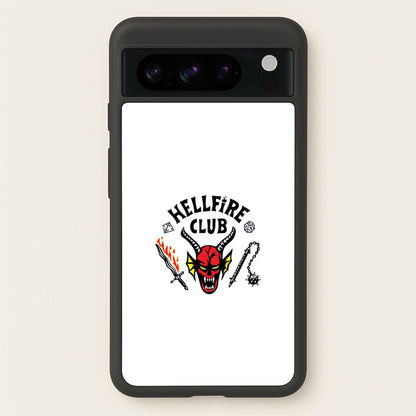 Hellfire Logo - White  - Stranger Things Phone Case for Google Pixel 8 Pro