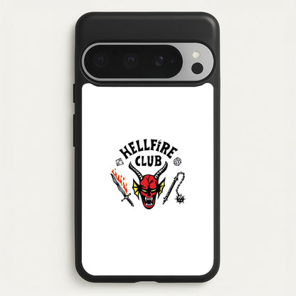 Hellfire Logo - White  - Stranger Things Phone Case for Google Pixel 9 Pro XL