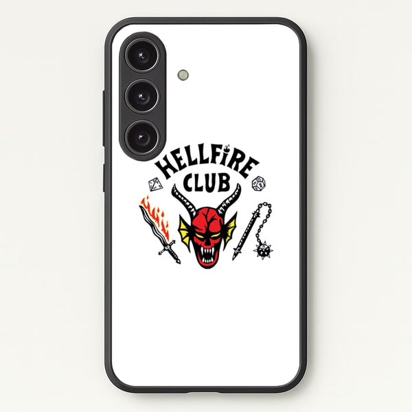 Hellfire Logo - White  - Stranger Things Phone Case for Galaxy S24
