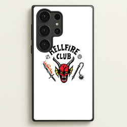 Hellfire Logo - White  - Stranger Things Phone Case for Galaxy S25 Ultra