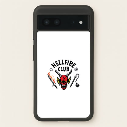 Hellfire Logo - White  - Stranger Things Phone Case for Google Pixel 7
