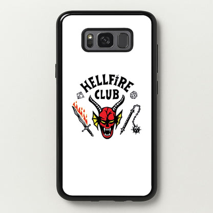 Hellfire Logo - White  - Stranger Things Phone Case for Galaxy S8