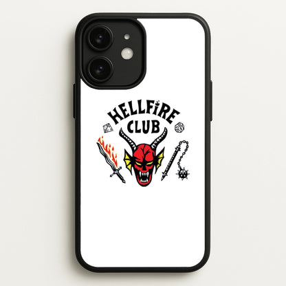 Hellfire Logo - White  - Stranger Things Phone Case for iPhone 11