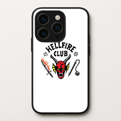 Hellfire Logo - White  - Stranger Things Phone Case for iPhone 15 Pro Max