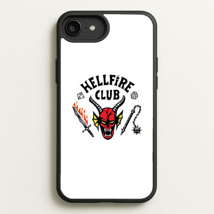 Hellfire Logo - White  - Stranger Things Phone Case for iPhone 6 Plus / 7 Plus / 8 Plus