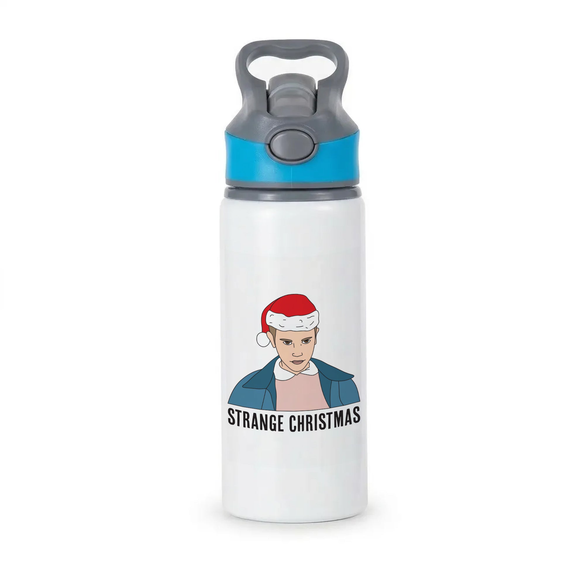 Strange Christmas  Active Water Bottle - Blue