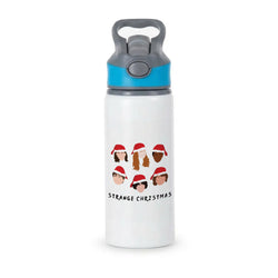 Strange Crew Christmas Active Water Bottle - Blue
