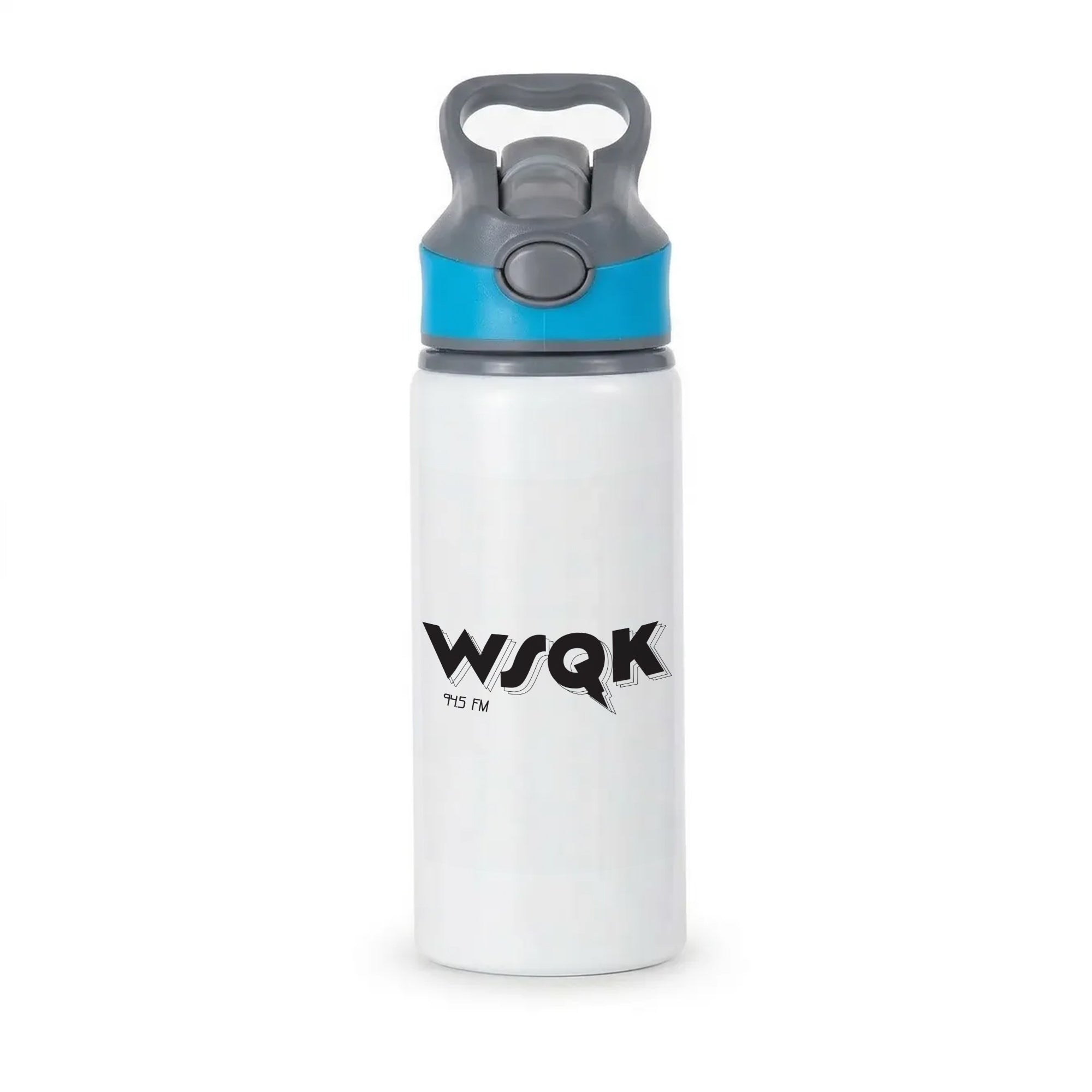 WSQK Radio Active Water Bottle - Blue