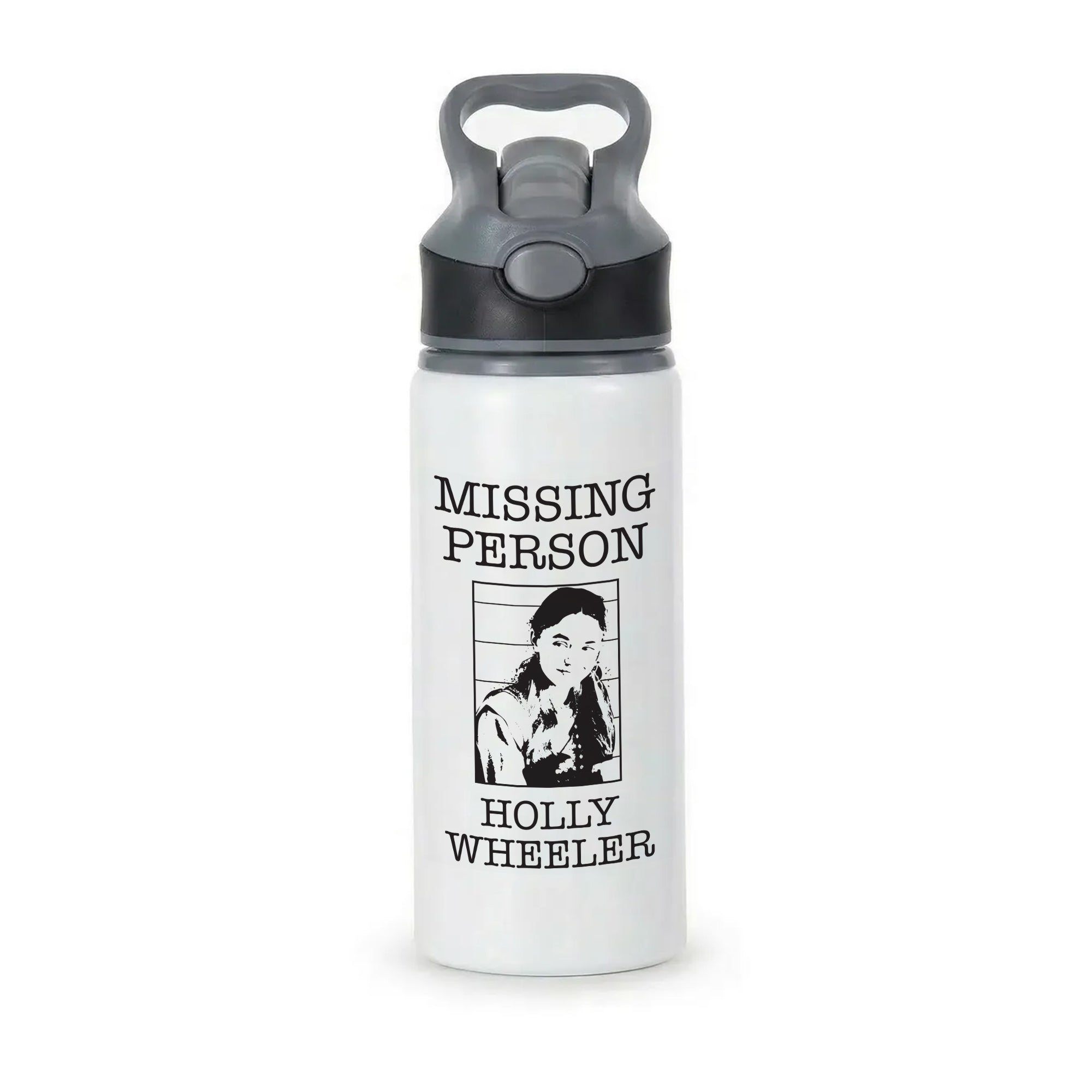 Missing Person Holly Active Water Bottle - Black