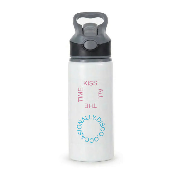 Kiss All Of The Time Active Water Bottle - Black