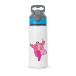 Harry Pink Coat  Active Water Bottle - Blue