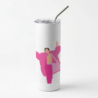 Harry Pink Coat  Skinny Tumbler