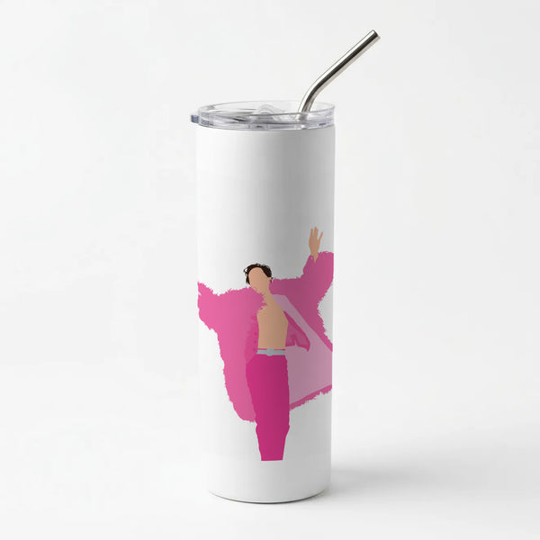 Harry Pink Coat  Skinny Tumbler