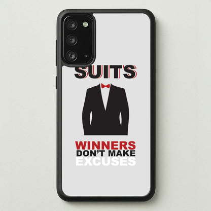Winners Don't Make Excuses  - Suits Phone Case for Galaxy Note 20