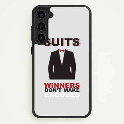 Winners Don't Make Excuses  - Suits Phone Case for Galaxy S23 Plus