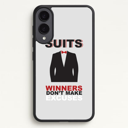 Winners Don't Make Excuses  - Suits Phone Case for Galaxy S25 Edge