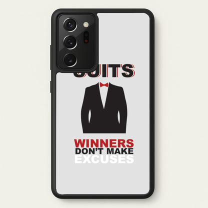 Winners Don't Make Excuses  - Suits Phone Case for Galaxy Note 20 Ultra