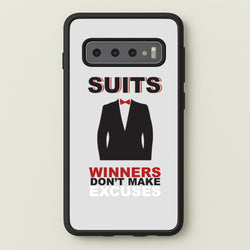 Winners Don't Make Excuses  - Suits Phone Case for Galaxy S10 Plus