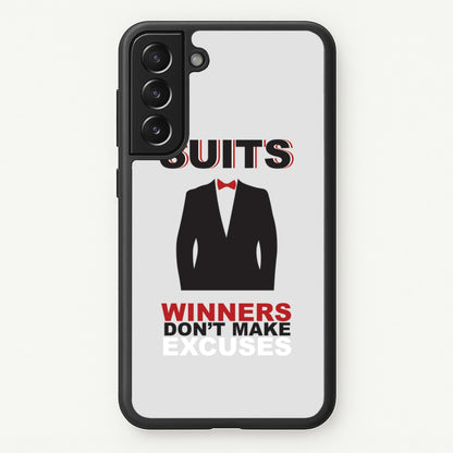Winners Don't Make Excuses  - Suits Phone Case for Galaxy S21 Plus