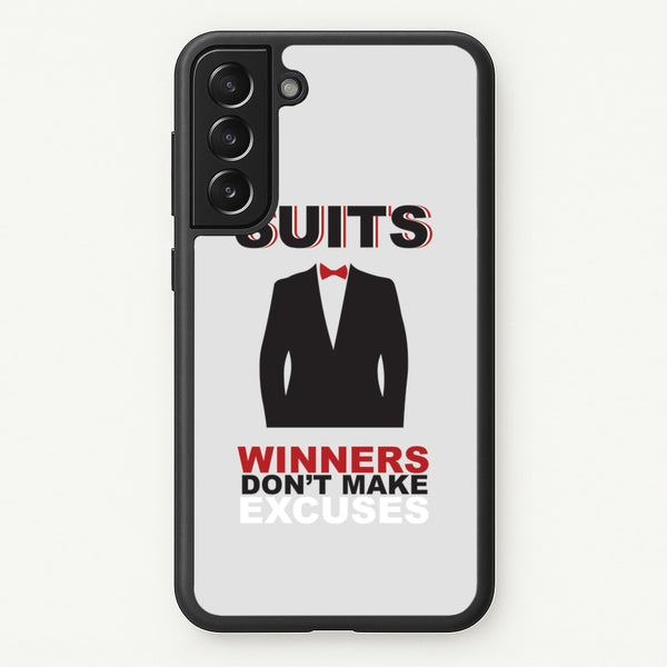 Winners Don't Make Excuses  - Suits Phone Case for Galaxy S21 Plus