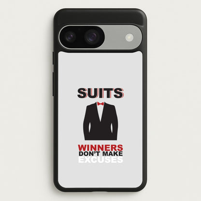 Winners Don't Make Excuses  - Suits Phone Case for Google Pixel 9 / 9 Pro