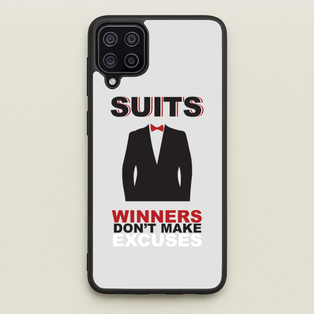 Winners Don't Make Excuses  - Suits Phone Case for Galaxy A12