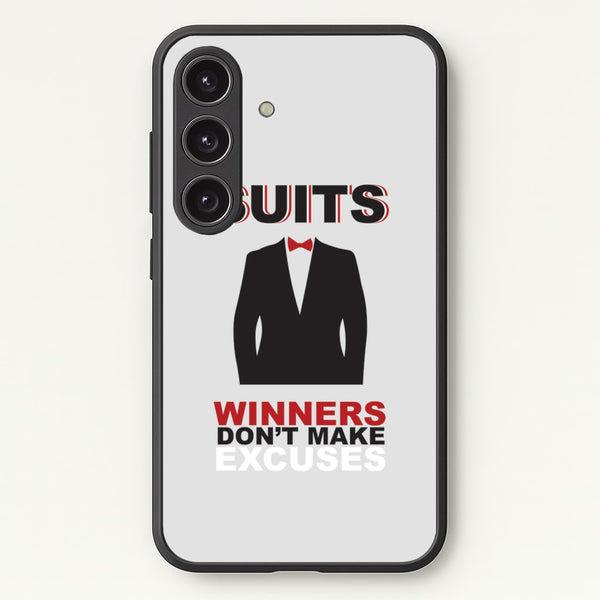 Winners Don't Make Excuses  - Suits Phone Case for Galaxy S24