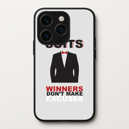 Winners Don't Make Excuses  - Suits Phone Case for iPhone 15 Pro