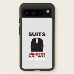 Winners Don't Make Excuses  - Suits Phone Case for Google Pixel 8 Pro