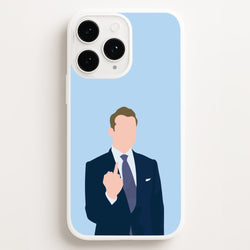 Middle Finger  - Suits Phone Case for iPhone 16 Pro Max