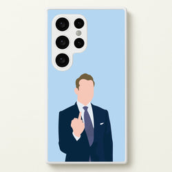 Middle Finger  - Suits Phone Case for Galaxy S24 Ultra