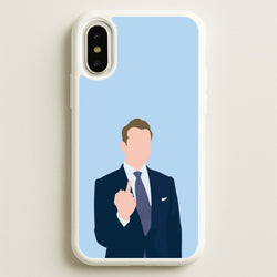 Middle Finger  - Suits Phone Case for iPhone X / XS