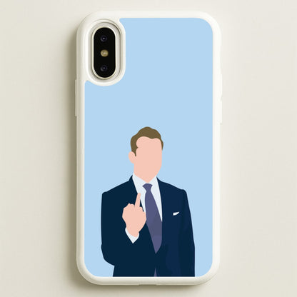 Middle Finger  - Suits Phone Case for iPhone X / XS