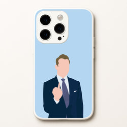 Middle Finger  - Suits Phone Case for iPhone 14 Pro