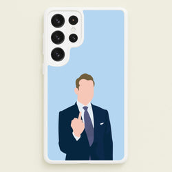 Middle Finger  - Suits Phone Case for Galaxy S23 Ultra