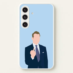 Middle Finger  - Suits Phone Case for Galaxy S24 Plus