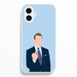Middle Finger  - Suits Phone Case for iPhone 16 Plus