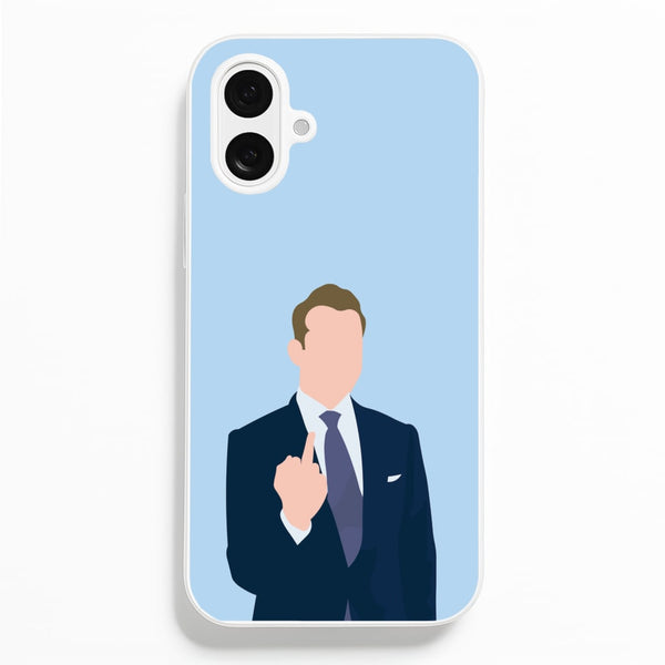 Middle Finger  - Suits Phone Case for iPhone 16 Plus