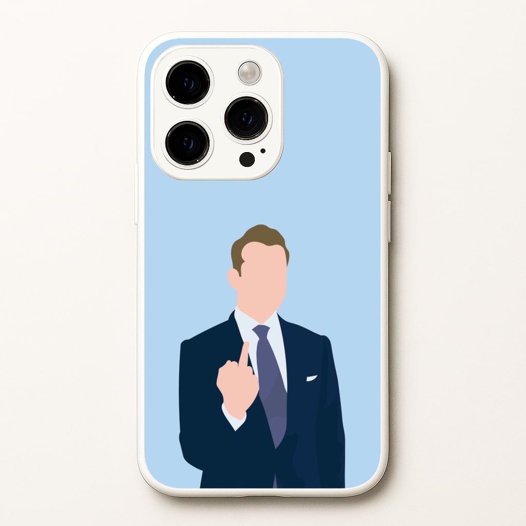 Middle Finger  - Suits Phone Case for iPhone 15 Pro