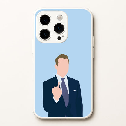 Middle Finger  - Suits Phone Case for iPhone 15 Pro Max